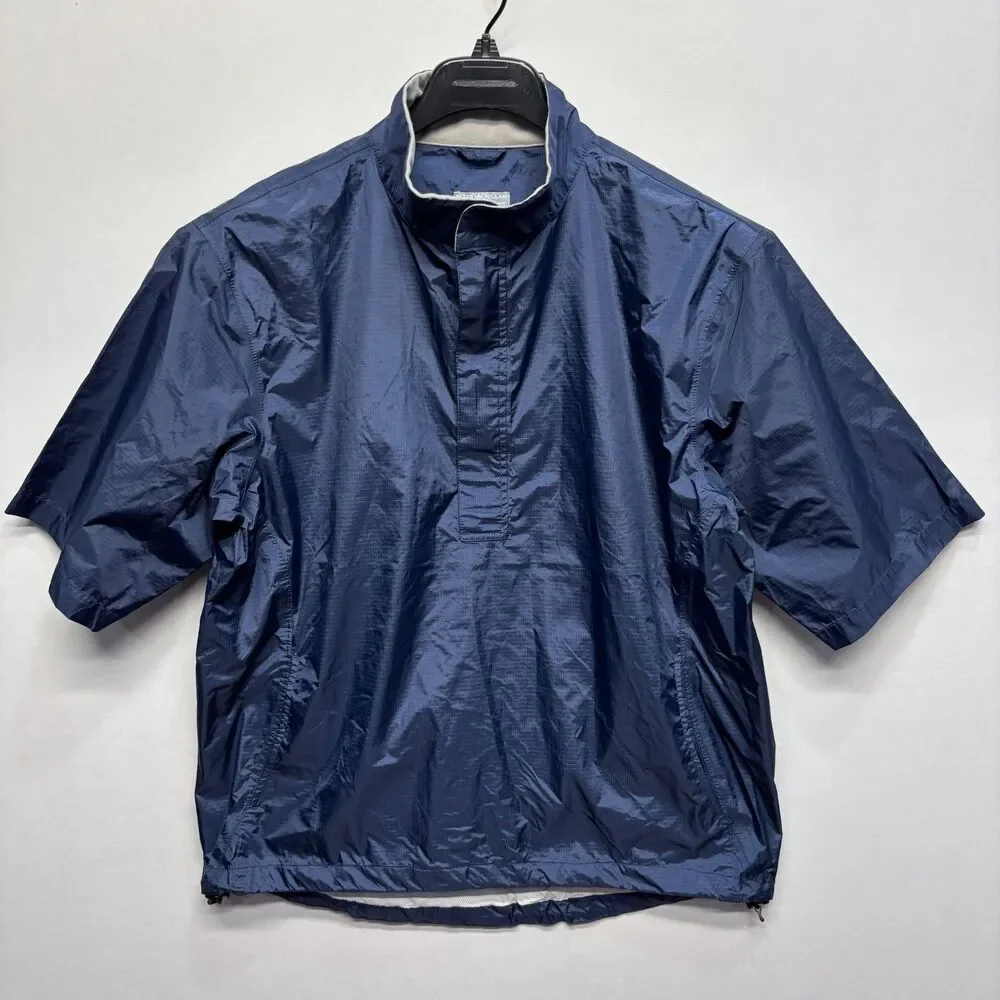 Peter Millar Water Men Short Sleeve Golf Windbreaker Jacket Size Medium C127 -22